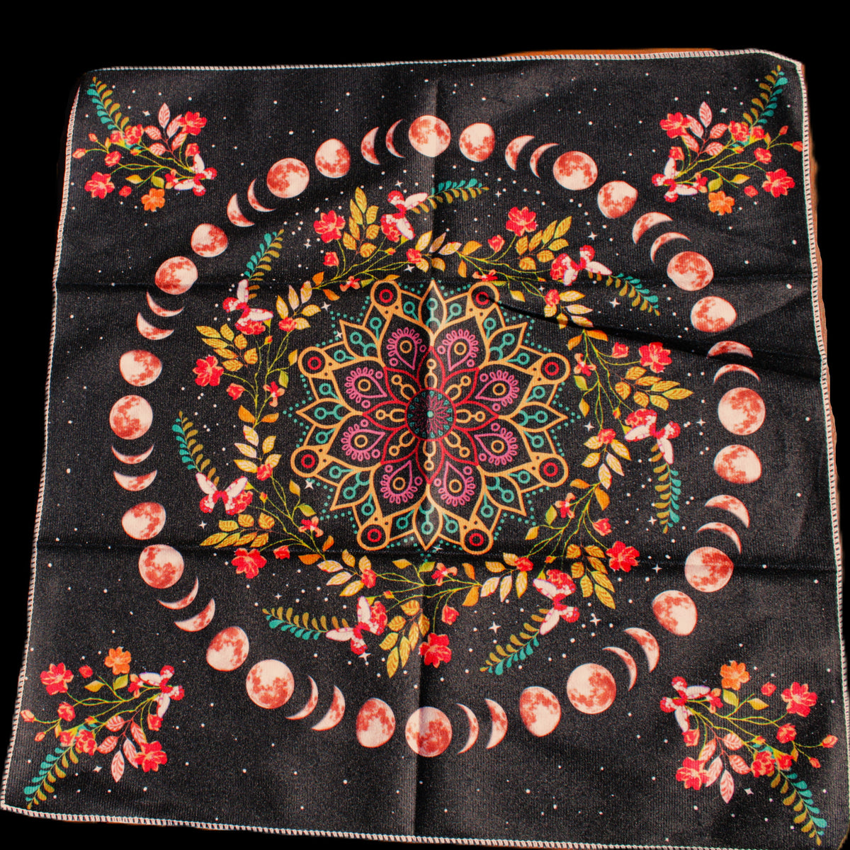 Moonlight Flower Tarot Card Table Cloth and Altar Mat 49*49cm in sunlight - Rocks and Things Store