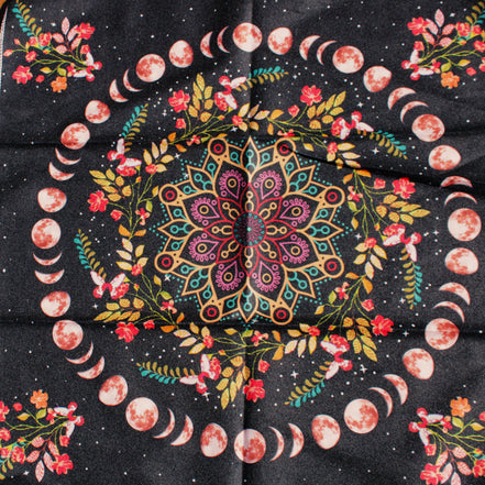 Moonlight Flower Tarot Card Table Cloth and Altar Mat 49*49cm in sunlight - Rocks and Things Store