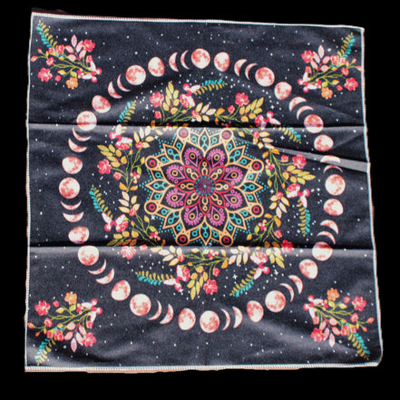 Moonlight Flower Tarot Card Table Cloth and Altar Mat 49*49cm in sunlight - Rocks and Things Store