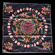 Moonlight Flower Tarot Card Table Cloth and Altar Mat 49*49cm in sunlight - Rocks and Things Store