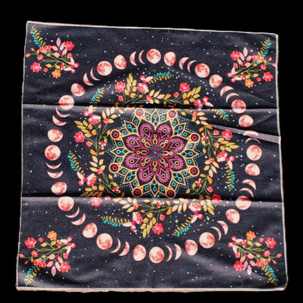 Moonlight Flower Tarot Card Table Cloth and Altar Mat 49*49cm in sunlight - Rocks and Things Store