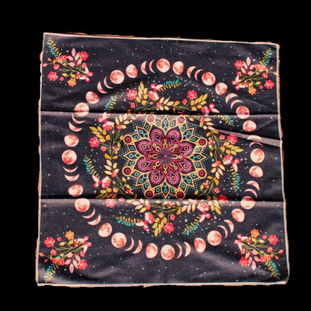 Moonlight Flower Tarot Card Table Cloth and Altar Mat 49*49cm in sunlight - Rocks and Things Store