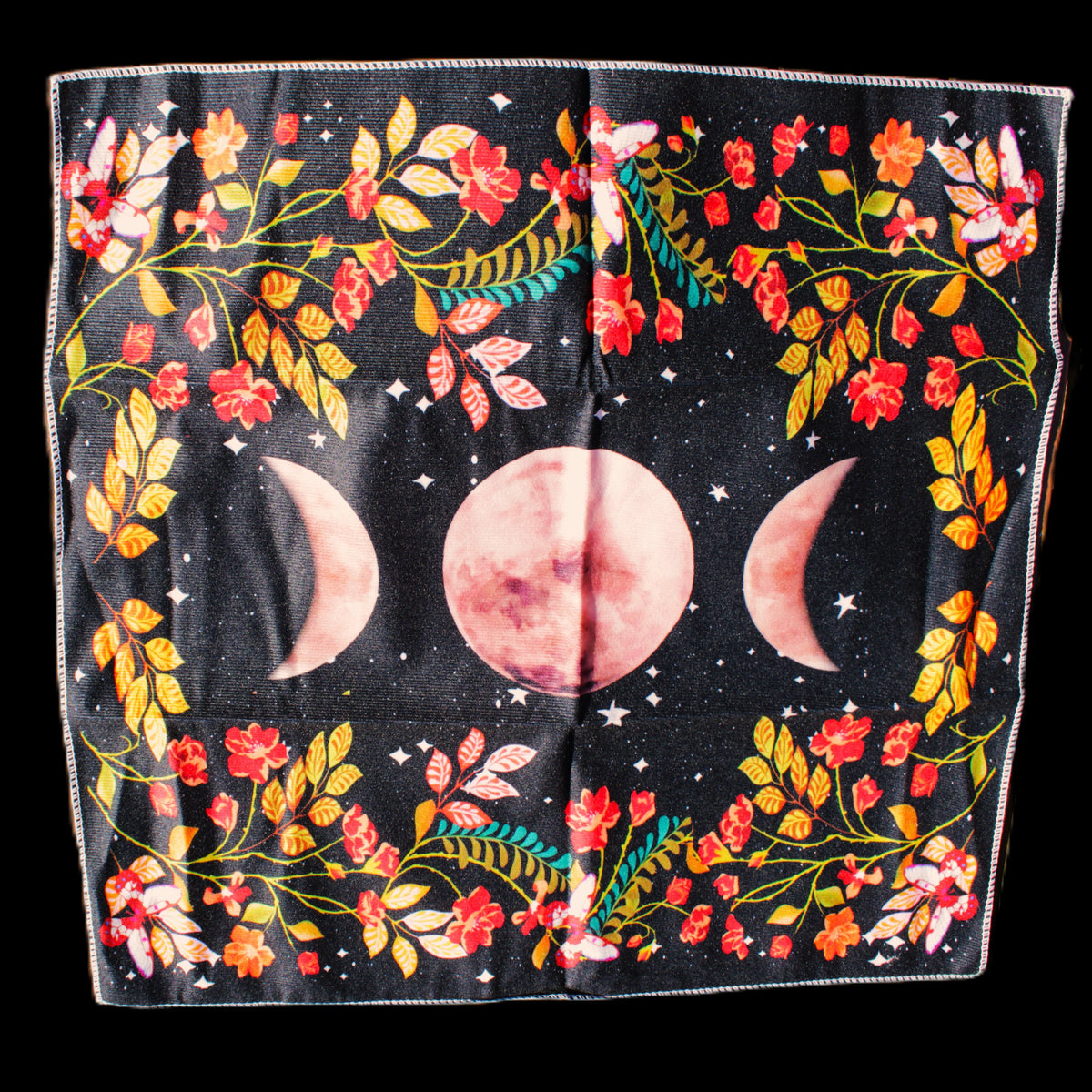 Moonlight Flower Tarot Card Table Cloth and Altar Mat 49*49cm in sunlight - Rocks and Things Store