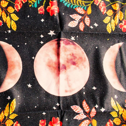 Moonlight Flower Tarot Card Table Cloth and Altar Mat 49*49cm in sunlight - Rocks and Things Store