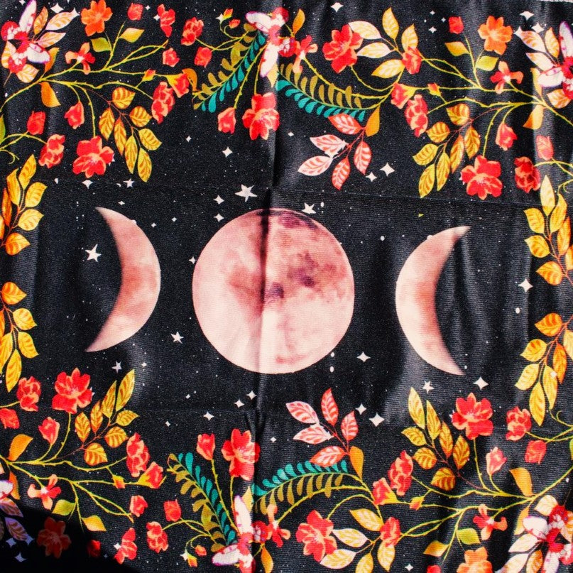 Moonlight Flower Tarot Card Table Cloth and Altar Mat 49*49cm in sunlight - Rocks and Things Store