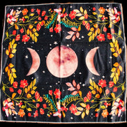 Moonlight Flower Tarot Card Table Cloth and Altar Mat 49*49cm in sunlight - Rocks and Things Store