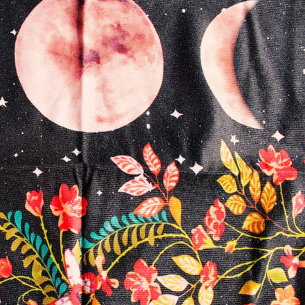 Moonlight Flower Tarot Card Table Cloth and Altar Mat 49*49cm in sunlight - Rocks and Things Store