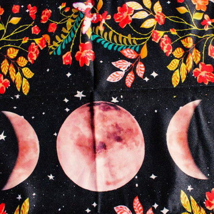 Moonlight Flower Tarot Card Table Cloth and Altar Mat 49*49cm in sunlight - Rocks and Things Store