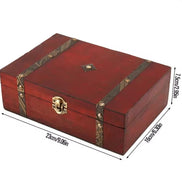Retro look Wooden storage case 23*16*7.5cm in sunlight - Rocks and Things Store