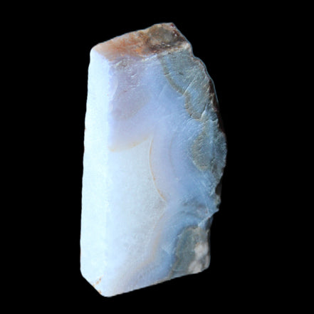 Blue Lace Flower Agate slice 70*38*15mm 92g in sunlight - Rocks and Things Store