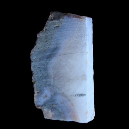 Blue Lace Flower Agate slice 70*38*15mm 92g in sunlight - Rocks and Things Store