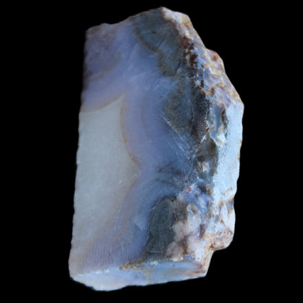 Blue Lace Flower Agate slice 70*38*15mm 92g in sunlight - Rocks and Things Store
