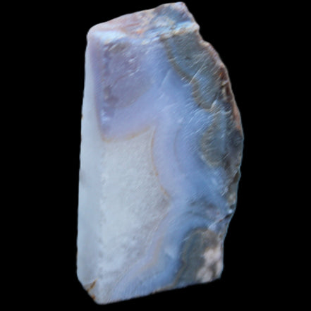 Blue Lace Flower Agate slice 70*38*15mm 92g in sunlight - Rocks and Things Store