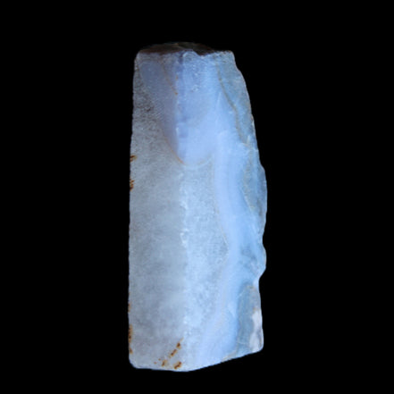 Blue Lace Flower Agate slice 70*38*15mm 92g in sunlight - Rocks and Things Store