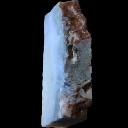 Blue Lace Flower Agate slice 70*38*15mm 92g in sunlight - Rocks and Things Store