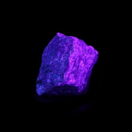 Natural Labradorite stone 45*32*22mm 48g in UV light - Rocks and Things Store