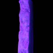 Sky Blue Hemimorphite wand 97*20*17mm 68g in UV light - Rocks and Things Store