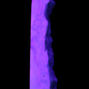 Sky Blue Hemimorphite wand 97*20*17mm 68g in UV light - Rocks and Things Store