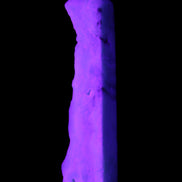Sky Blue Hemimorphite wand 97*20*17mm 68g in UV light - Rocks and Things Store