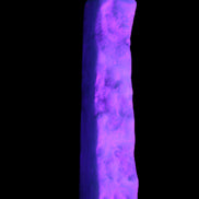 Sky Blue Hemimorphite wand 97*20*17mm 68g in UV light - Rocks and Things Store