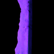 Sky Blue Hemimorphite wand 97*20*17mm 68g in UV light - Rocks and Things Store