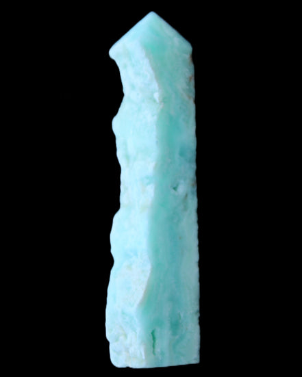 Sky Blue Hemimorphite wand 97*20*17mm 68g in sunlight - Rocks and Things Store