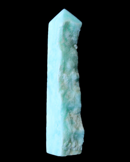 Sky Blue Hemimorphite wand 97*20*17mm 68g in sunlight - Rocks and Things Store