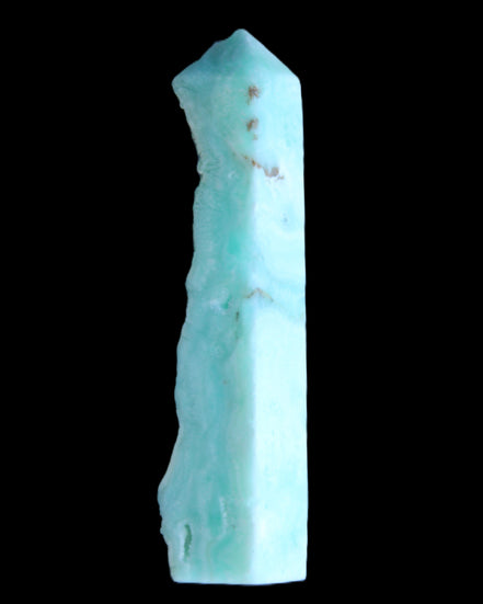 Sky Blue Hemimorphite wand 97*20*17mm 68g in sunlight - Rocks and Things Store