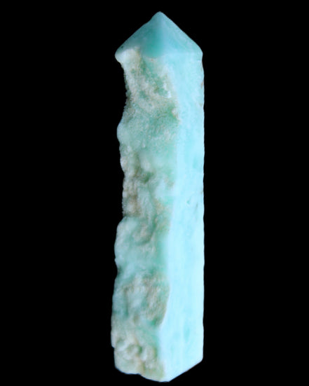 Sky Blue Hemimorphite wand 97*20*17mm 68g in sunlight - Rocks and Things Store