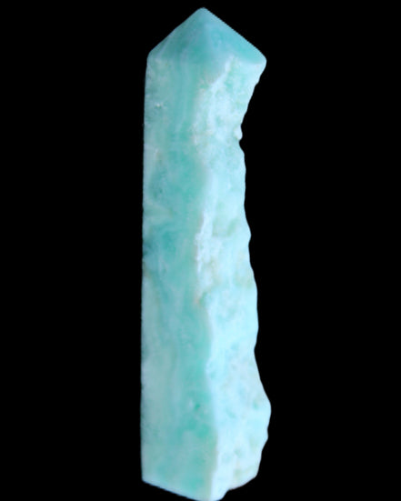Sky Blue Hemimorphite Aragonite wand 97*20*17mm 68g in sunlight - Rocks and Things Store