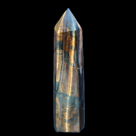 Blue Tigers Eye wand 99*23*17mm 87g in sunlight - Rocks and Things Store