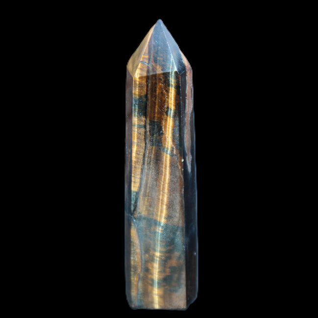 Blue Tigers Eye wand 99*23*17mm 87g in sunlight - Rocks and Things Store