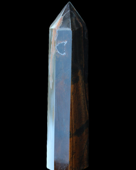 Blue Tigers Eye wand 99*23*17mm 87g in sunlight - Rocks and Things Store