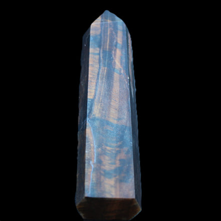 Blue Tigers Eye wand 99*23*17mm 87g in sunlight - Rocks and Things Store