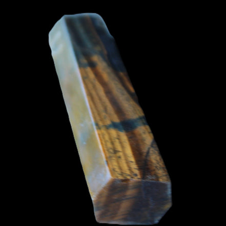 Blue Tigers Eye wand 99*23*17mm 87g in sunlight - Rocks and Things Store