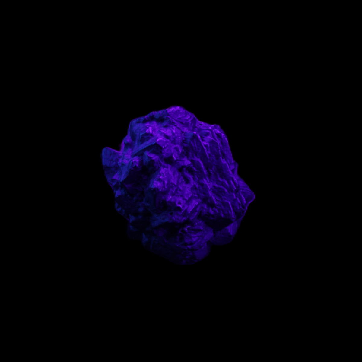 Carbonado Diamond Prophecy stone from Egypt 32*30*25mm 32g in UV light - Rocks and Things Store