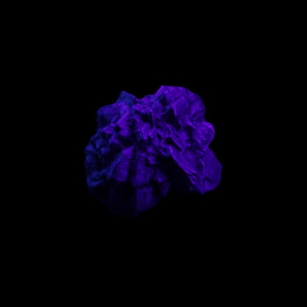 Carbonado Diamond Prophecy stone from Egypt 32*30*25mm 32g in UV light - Rocks and Things Store