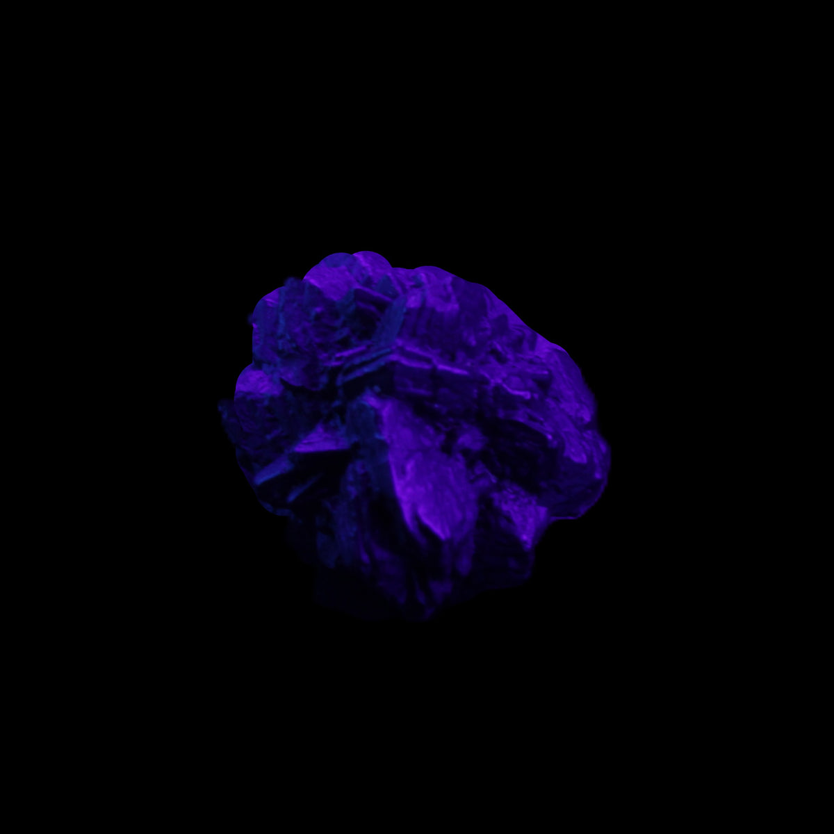 Carbonado Diamond Prophecy stone from Egypt 32*30*25mm 32g in UV light - Rocks and Things Store