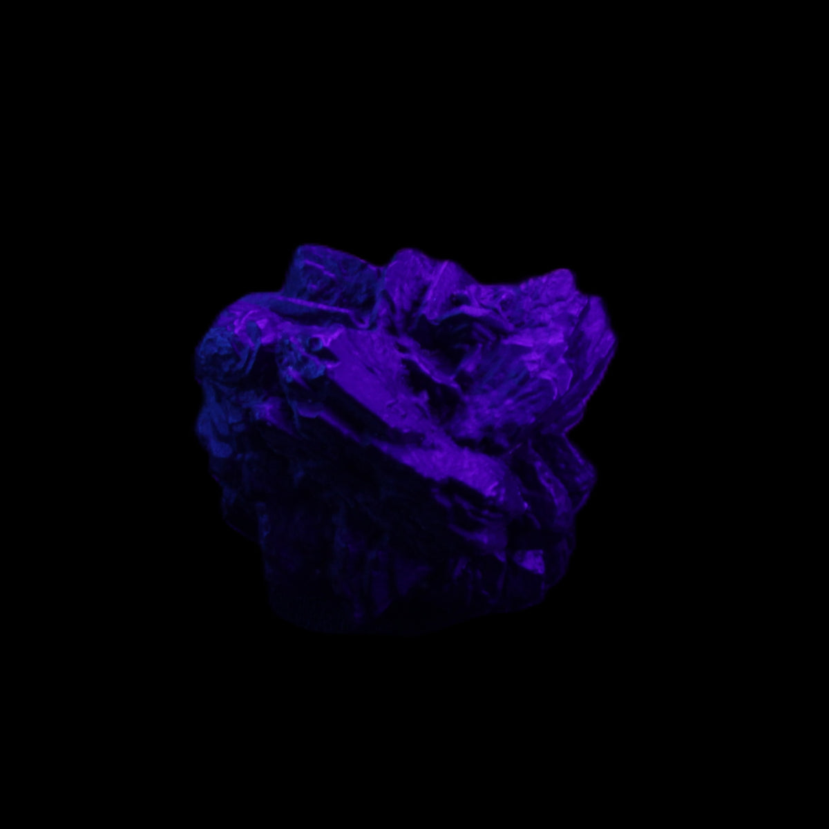 Carbonado Diamond Prophecy stone from Egypt 32*30*25mm 32g in UV light - Rocks and Things Store