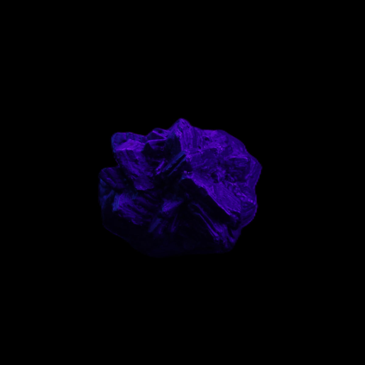Carbonado Diamond Prophecy stone from Egypt 32*30*25mm 32g in UV light - Rocks and Things Store