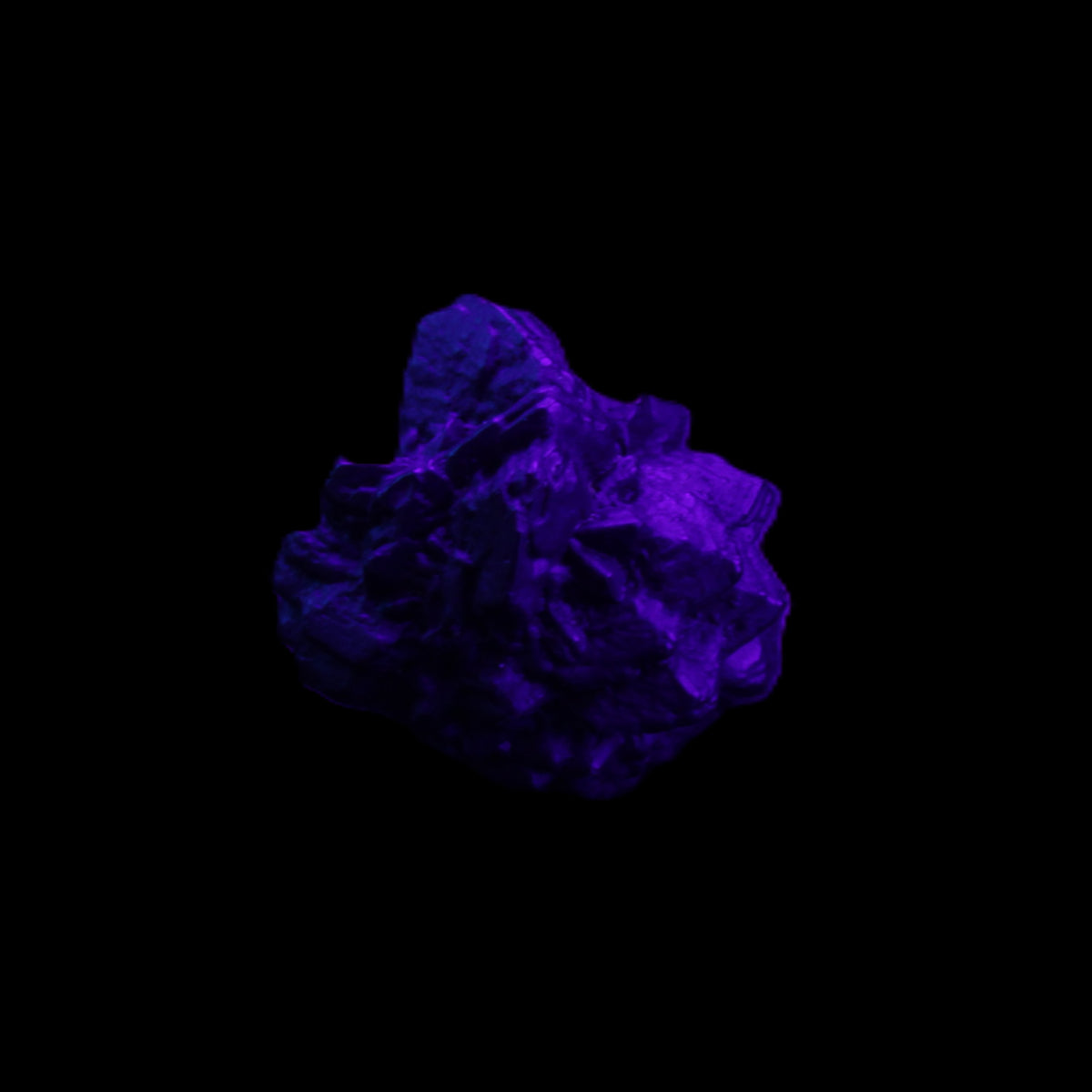 Carbonado Diamond Prophecy stone from Egypt 32*30*25mm 32g in UV light - Rocks and Things Store