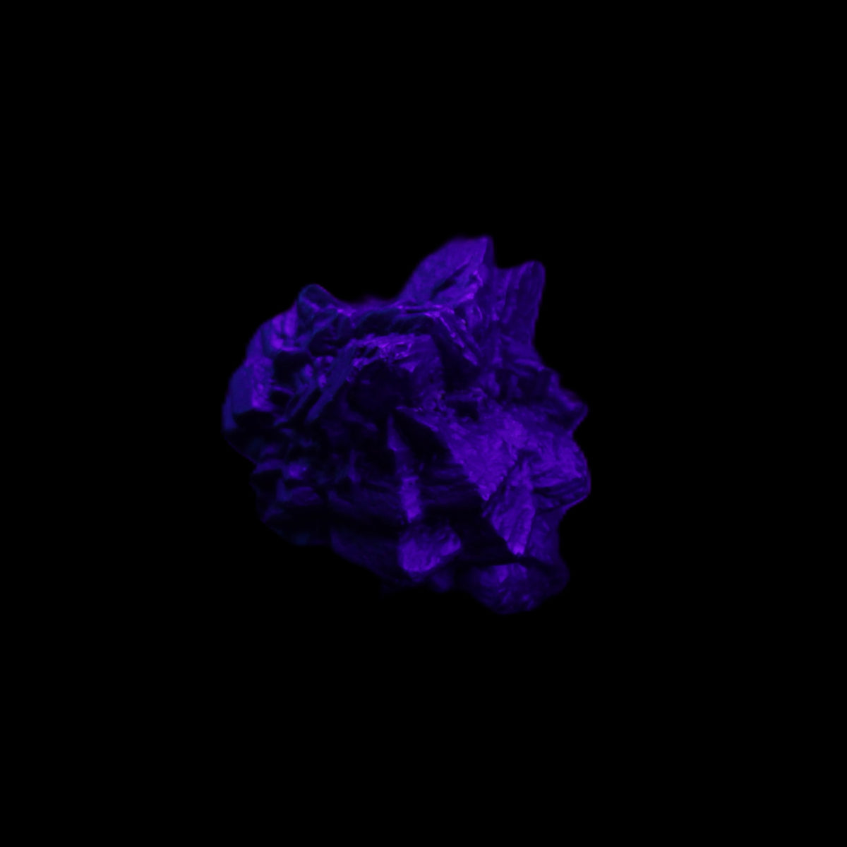 Carbonado Diamond Prophecy stone from Egypt 32*30*25mm 32g in UV light - Rocks and Things Store