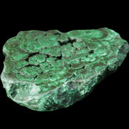 Glossy Malachite polished slice 92*78*12mm 226g in sunlight - Rocks and Things Store