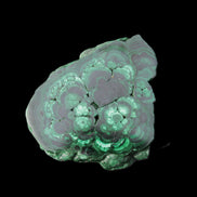Glossy Malachite polished slice 92*78*12mm 226g in sunlight - Rocks and Things Store
