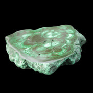Glossy Malachite polished slice 92*78*12mm 226g in sunlight - Rocks and Things Store