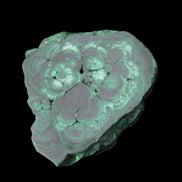 Glossy Malachite polished slice 92*78*12mm 226g in sunlight - Rocks and Things Store