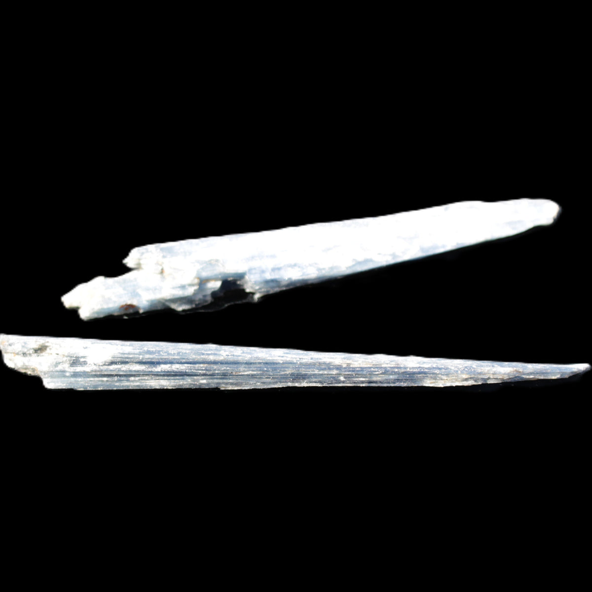 Kyanite 2 blade crystals 80/85mm 16.5g in sunlight - Rocks and Things Store