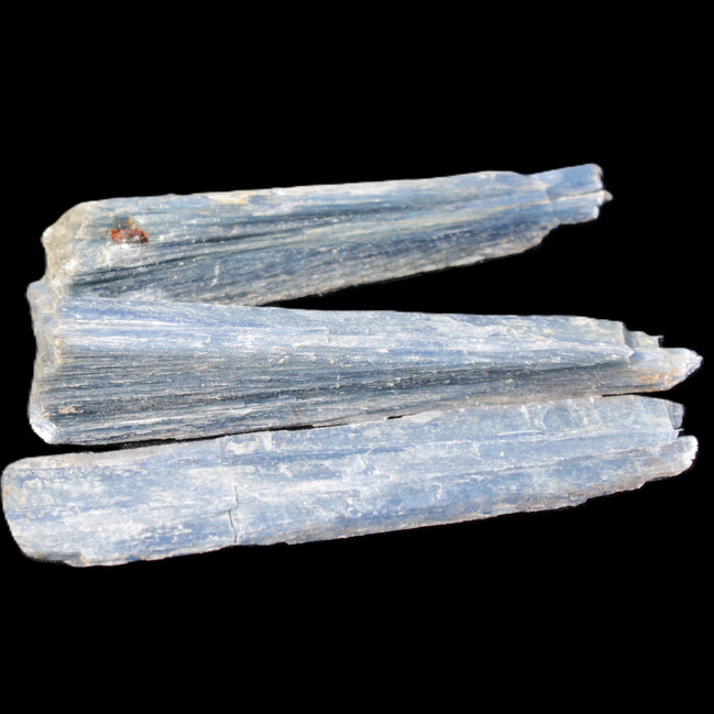 Kyanite 3 chunky blade crystals 73-90mm 67g in sunlight - Rocks and Things Store
