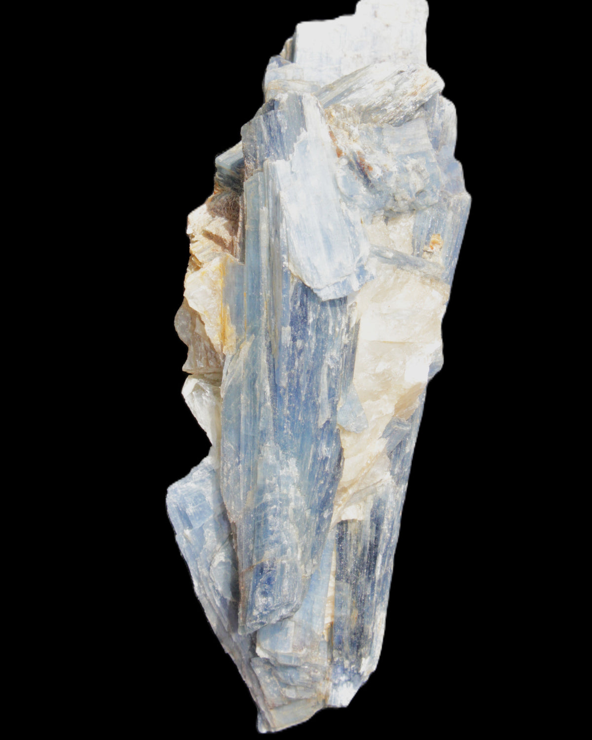 Kyanite fanned blade crystal cluster 105*60*30mm 227g in sunlight - Rocks and Things Store