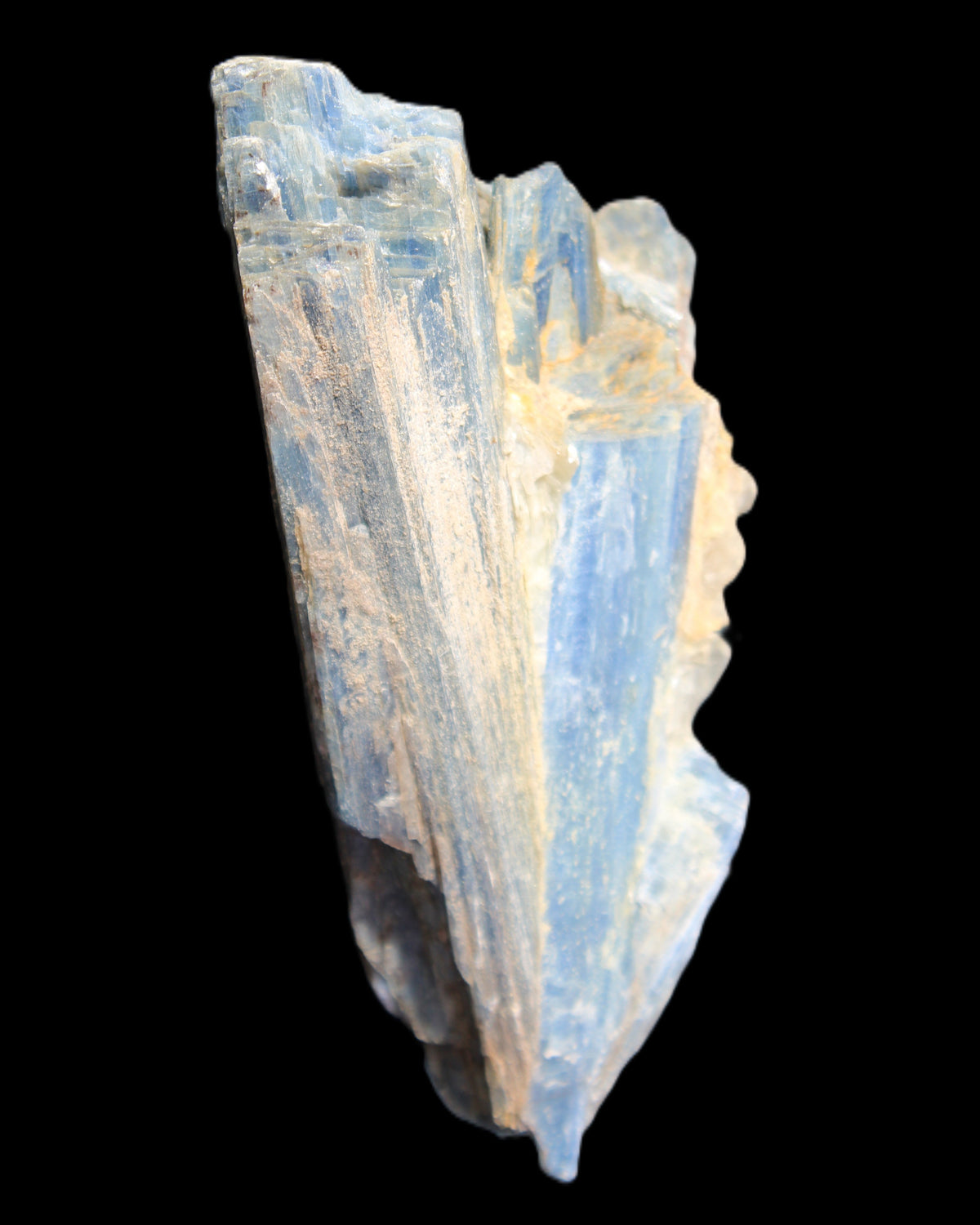 Kyanite fanned blade crystal cluster 105*60*30mm 227g in sunlight - Rocks and Things Store